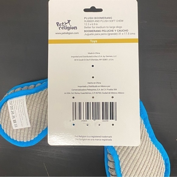 Plush Dog Toys for Medium Dogs Durable Fetch Boomerang - Picture 3 of 9